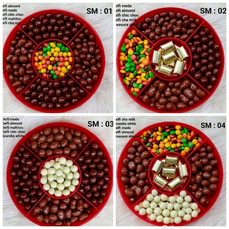 

parsel coklat tray bulat delfi