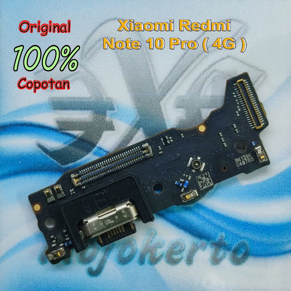 Xiaomi Redmi Note 10 Pro (4G) Papan konektor cas PCB UI board charger mesin bawah copotan | eXe Comp