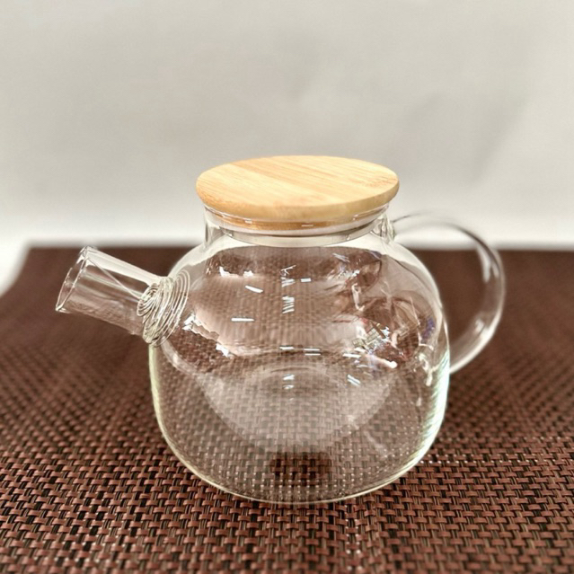 teko tea pot kaca bening tahan panas