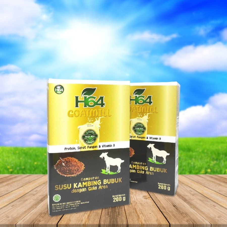 

Nutrisi Tulang Dan Sendi H64 GOATMILL Susu Bubuk Kambing Etawa Murni Asli Netto 200gr Herbal BPOM