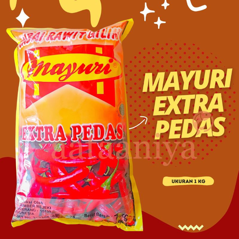 

(1 KG) MAYURI CABE BUBUK EXTRA PEDAS