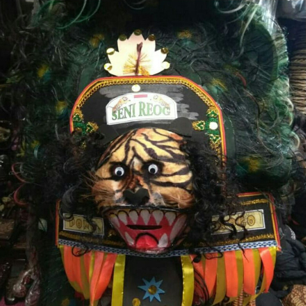 SALE ⚡ TOPENG  REOG BULU BESAR / Topeng reog ponorogo dadak merak harimau / Mainan Anak Topeng reog 