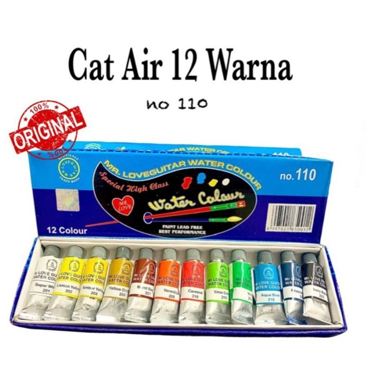 

Cat Air / Water Colour 12 Warna MR LOVE GUITAR No. 110