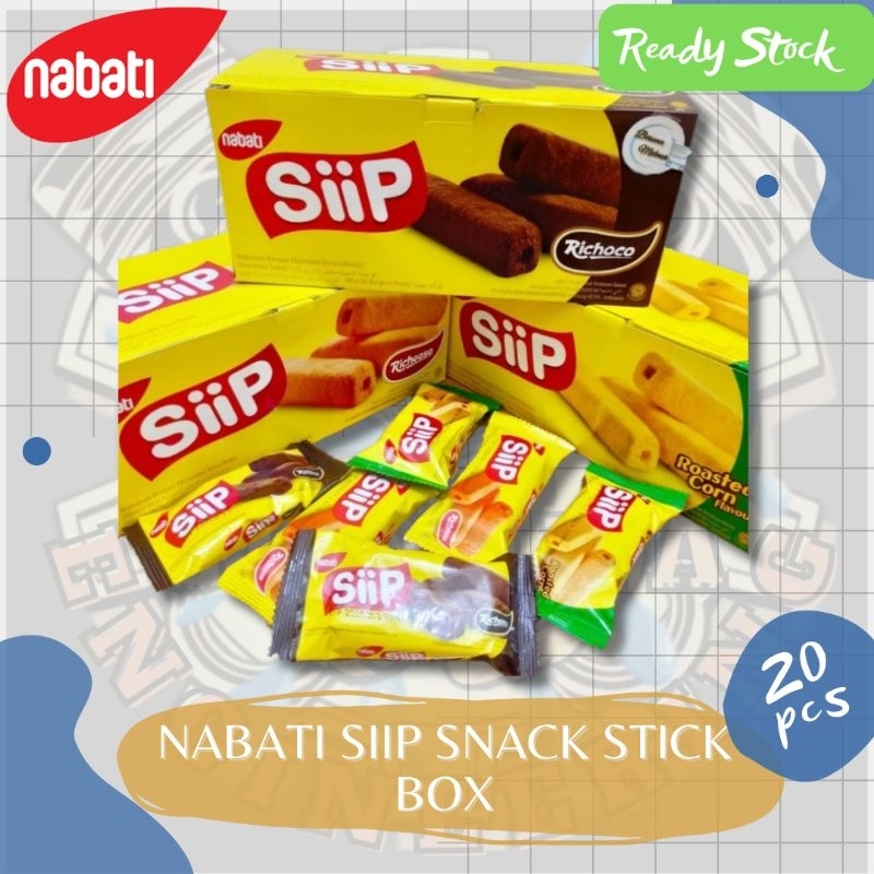 

Nabati SIIP SNACK STICK 1 Box Isi 20 Pcs Keju | Jagung Bakar