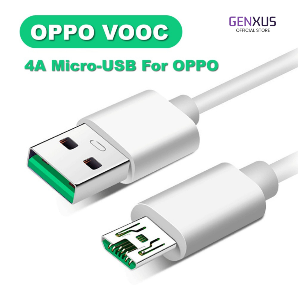 Genxus Kabel charger Oppo / Kabel Data Oppo Fast Charging / Kabel Charger Oppo / Kabel Charger Oppo Type C / Kabel Data Oppo Micro USB