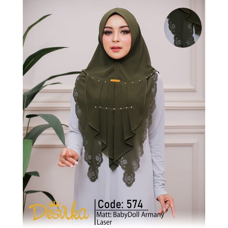 KHIMAR DESVIKA 574 BAHAN CERUTY BABYDOLL ORI DESVIKA