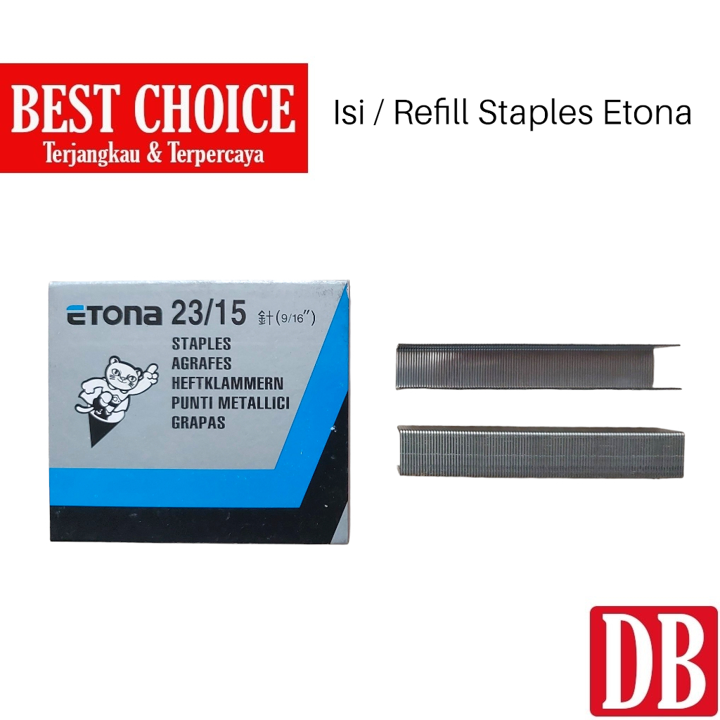 

Refill / Isi Staples Tembak / Gun Tacker Etona 23/15 (1pcs)