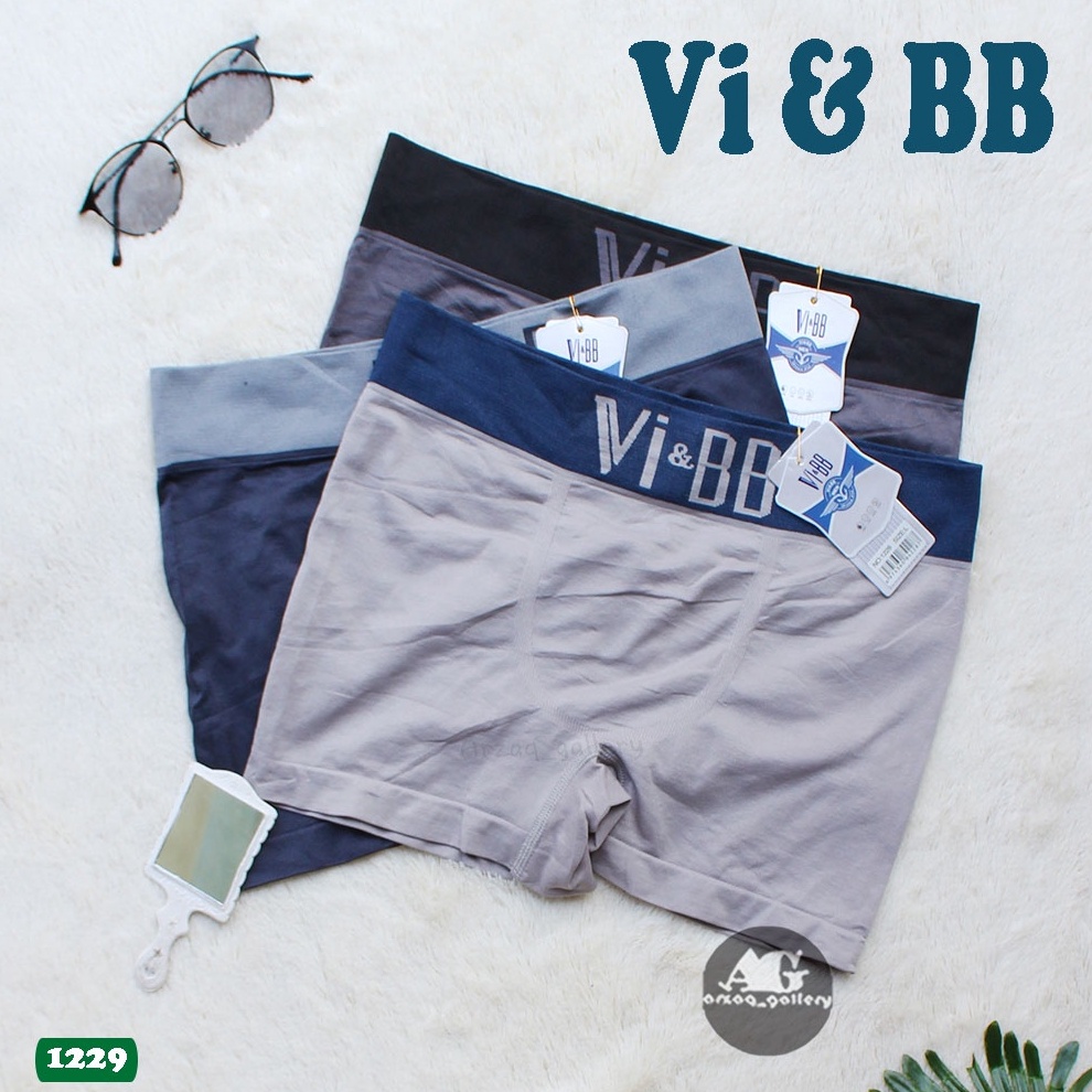 ART P38J Grosir Lusinan  CD BOXER 1229 Celana dalam Pria Boxer Seamless VI BB  Boxer Pria  Celana Bo