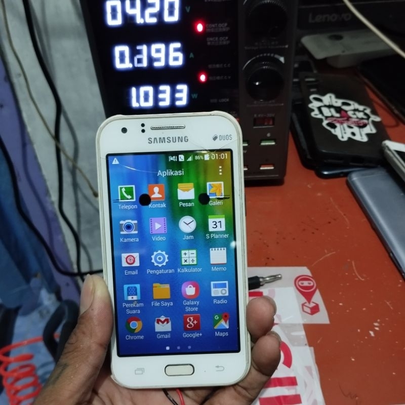 mesin samsung galaxy J1 sm-J100H/ds normal tested