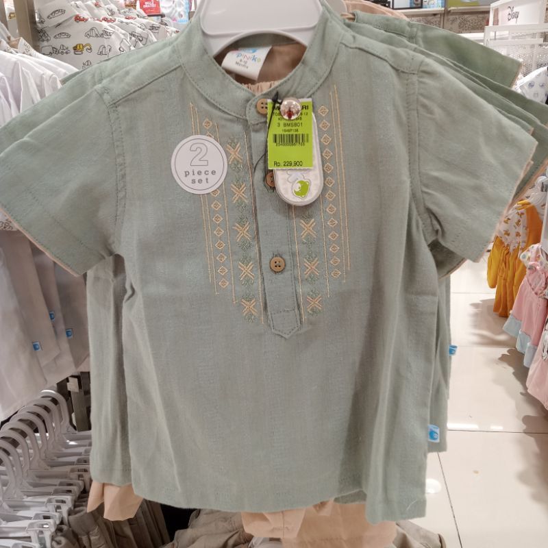 PIPINIKO Setelan Koko Bayi Satu Stel Size 3-36bln