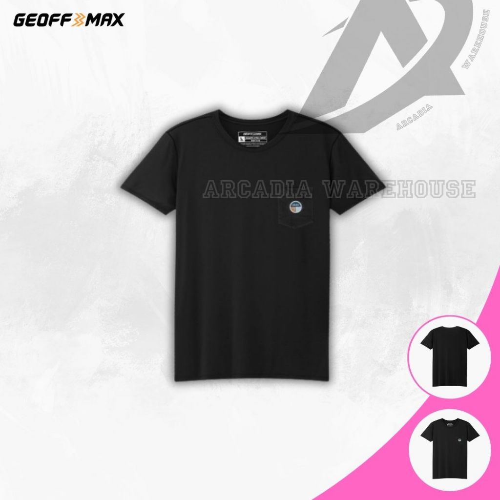 Arcadia Warehouse | Geoff Max Original - Pocle Black | T-Shirt | Kaos | Lengan Pendek | Kaos Pria Wa