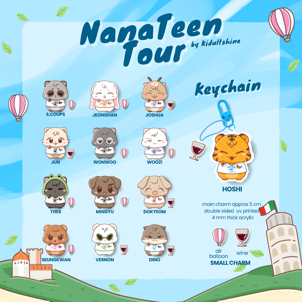 READY STOCK SEVENTEEN NANA TOUR SERIES byKIDULTSHINE PHOTOCARD HOLDER KEYCHAIN GRIPTOK PHONE STRAP S