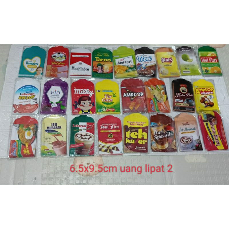 

10lembar bisa pilih amplop snack medium 6.5x9.5cm.