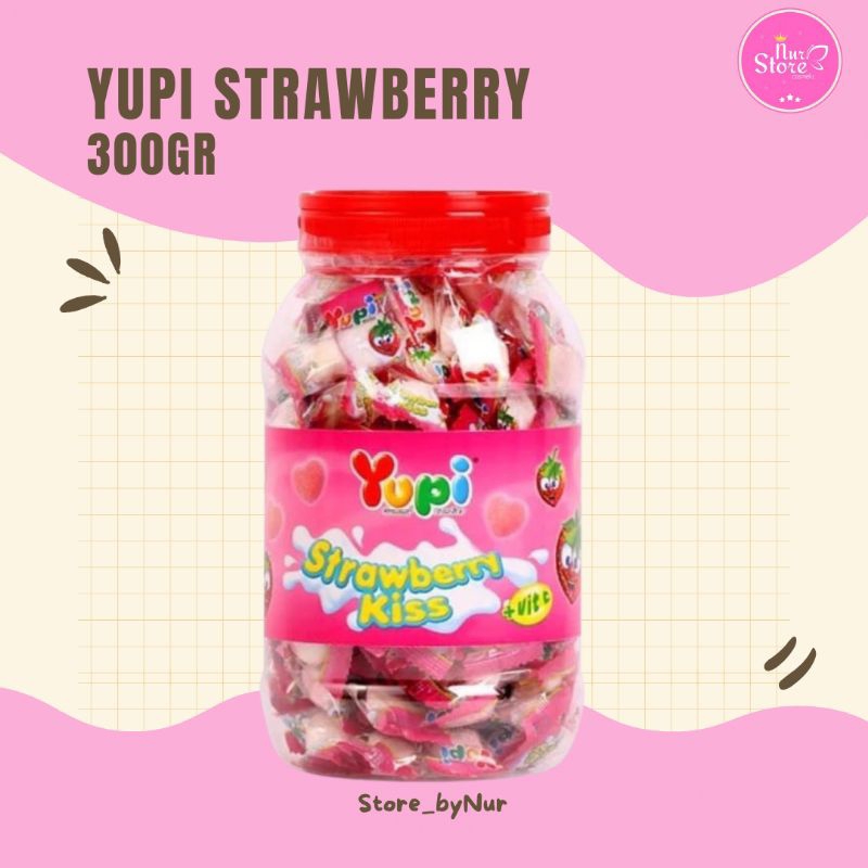 

YUPI STRAWBERY KISS TOPLES 300gr