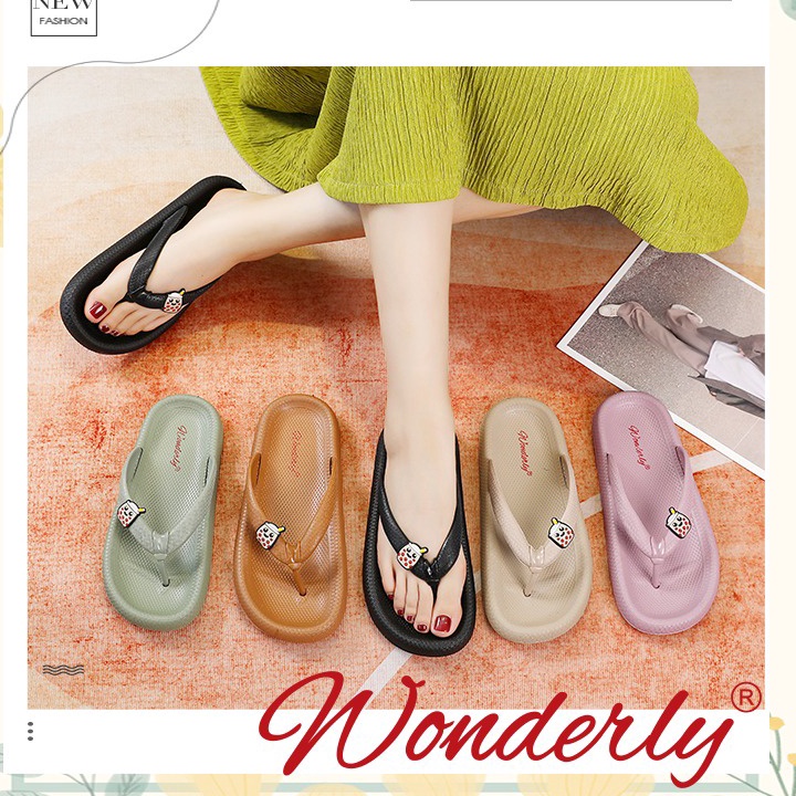 Terbaik SENDAL JEPIT WANITA ANTISLIP WONDERLY SANDAL JEPIT WANITA SANDAL JEPIT BOBA M22882