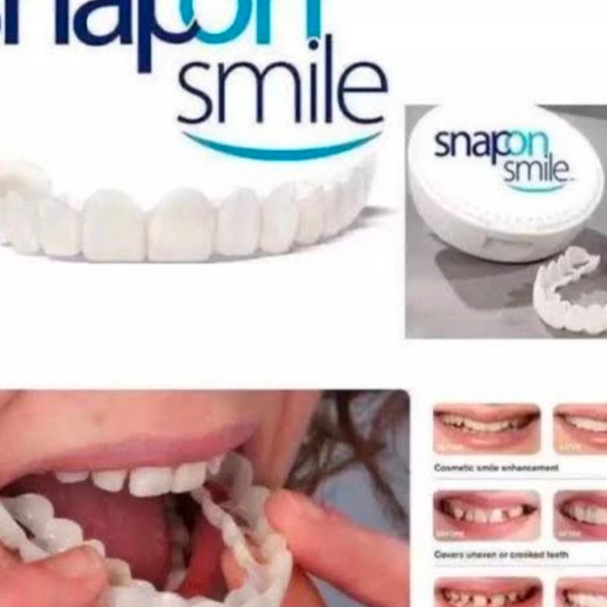 Terbaik Snap on smile ORIGINAL gigi palsu atas bawah instan pemutih gigi