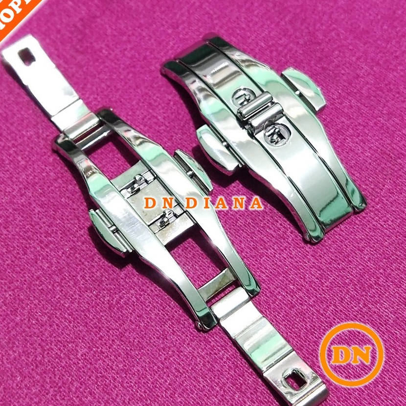 KF7 BUCKLE BUTTERFLY KUPU JAM TANGAN PUSH BUTTON JAM KERAMIK GC AC
