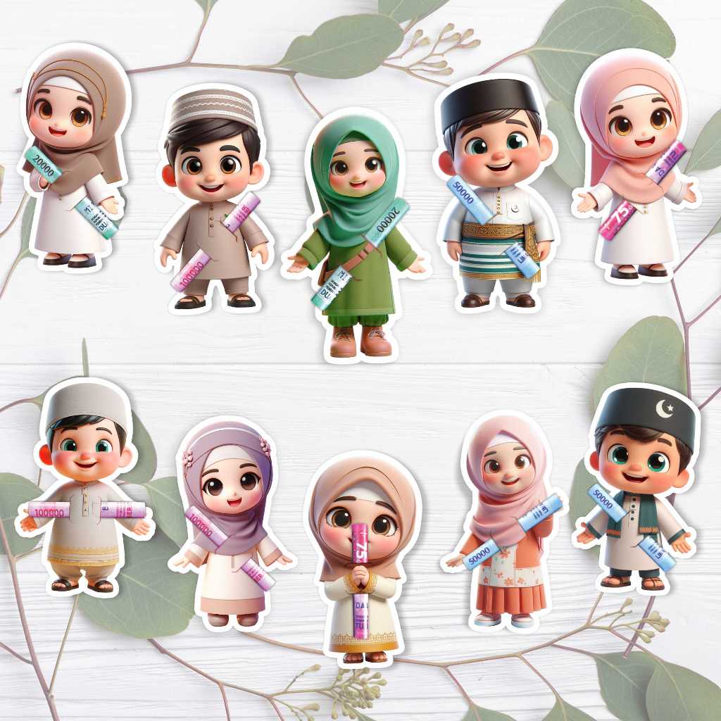 

[ AMPLOP LEBARAN PAKET 30PACK ] Amplop lebaran karakter lucu angpao gemoy harga grosir / Amplop peluk atau amplop selip