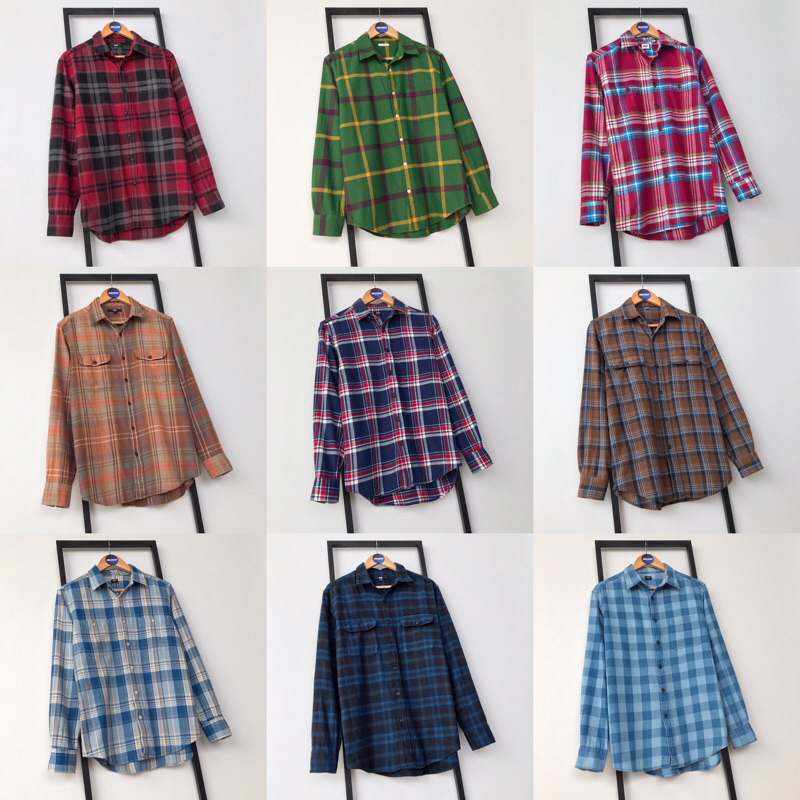 Kemeja Flanel UNIQLO & GU Original