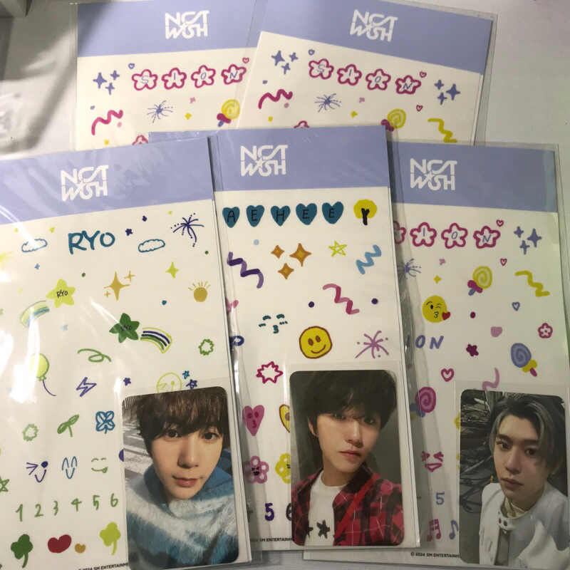 [READY STOCK] Photocard Deco Sticker Station Wish md NCT Wish yushi riku sakuya ryo jaehee sion