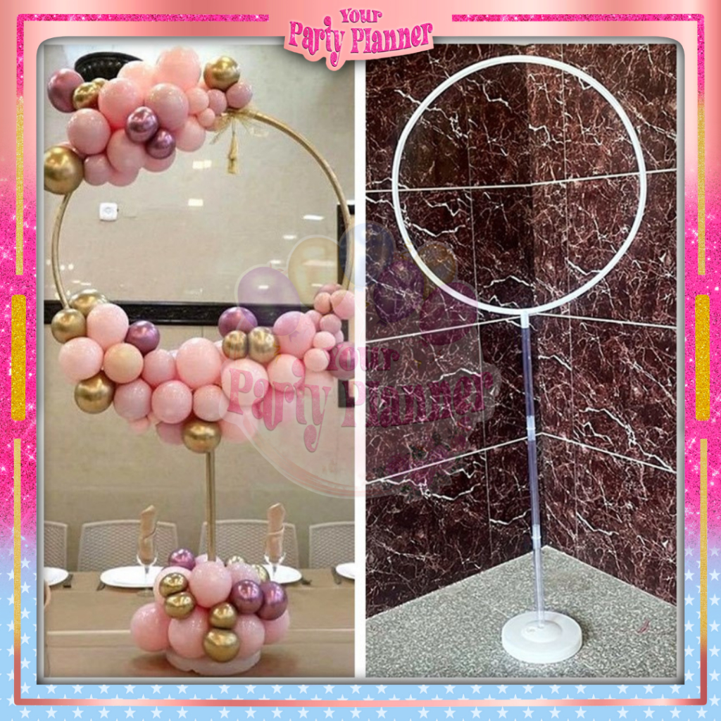 Stand Tiang Balon Dekorasi Ulang Tahun Arch Garland / Standing Holder Balon Alat Dekorasi Pesta Ulan
