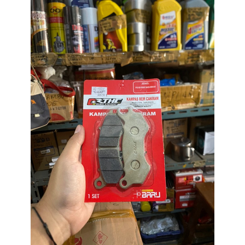 Dispad (kampas rem) honda PCX150 depan KWN-931 merek RTHC