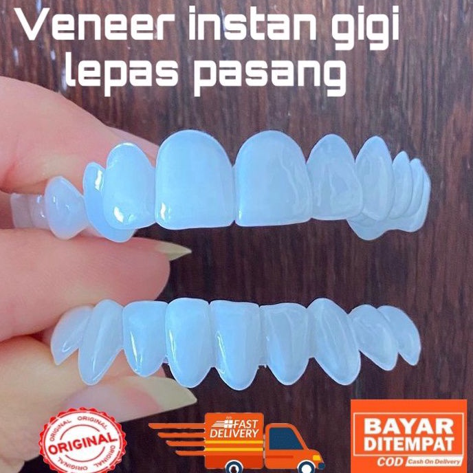 Cashback Snap On Smile Cod Gigi Palsu Sepasang Atas Bawah