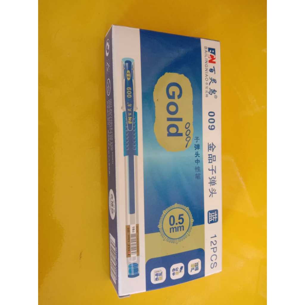 

Gel Pen Pulpen Pena GOLD-600 Gel 0.5 mm - Pulpen Gel GOLD 0.5mm 1 pack