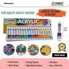 Cat Acrylic 12 Warna 6ML - Cat akrilik