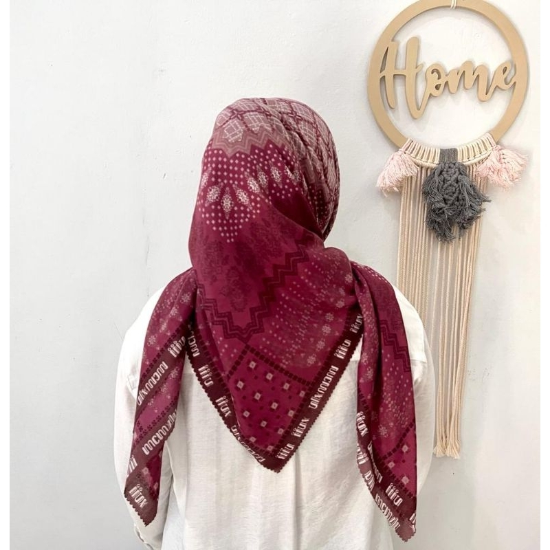 Herme H hijab terbaru hijab segi empat sublime lassercut