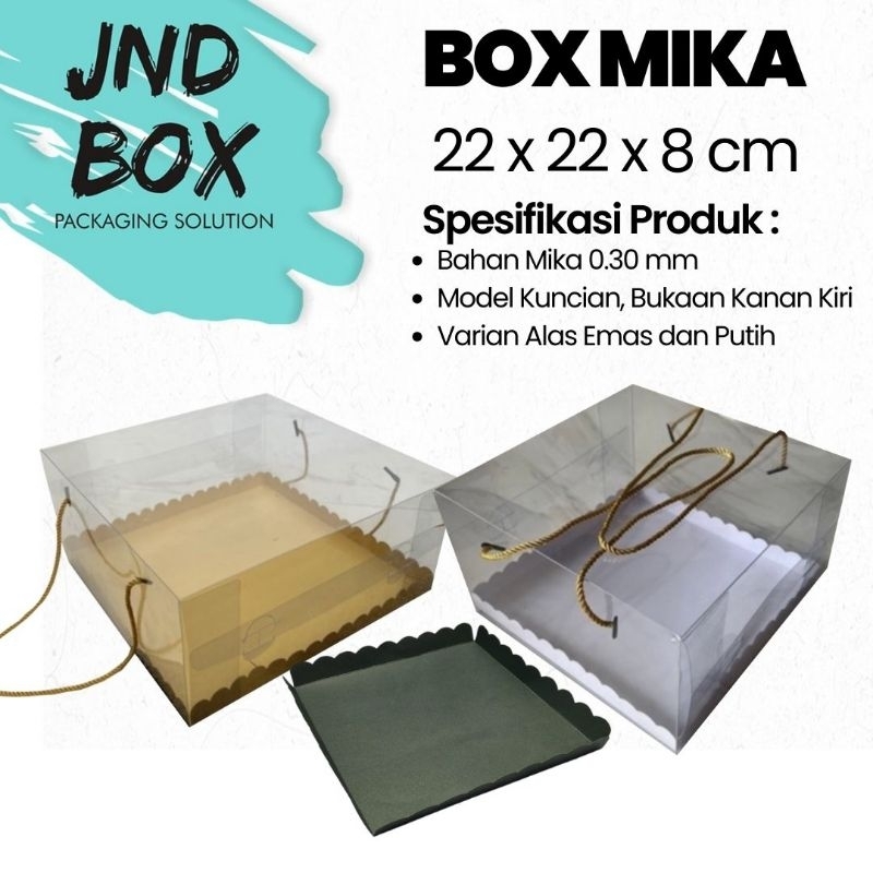 

Box Mika Doskue 22 x 22 x 8 cm (Min Order 2 Pcs)