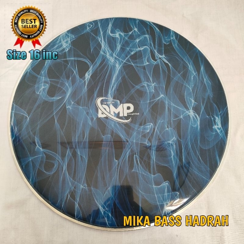 Mika bass hadroh 16 inch/40cm DMP Duta music percussion biru api