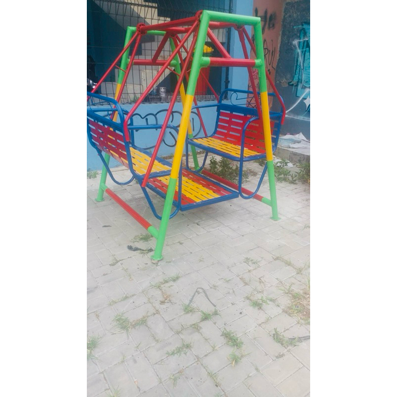 ayunan besi bangku 1mtr ayunan taman bisa dewasa dan anak bisa request warna