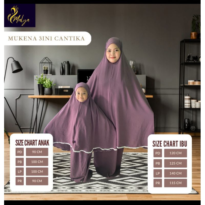 Mukena Lesty Ibu & anak 3in1