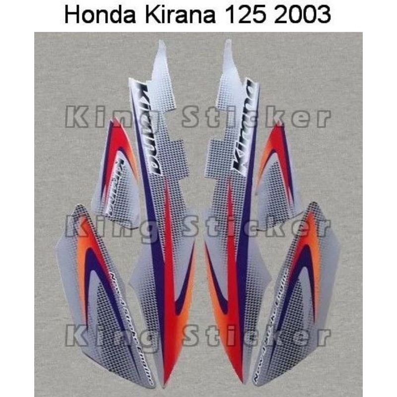 STRIPING HONDA KIRANA TAHUN 2003 SILVER