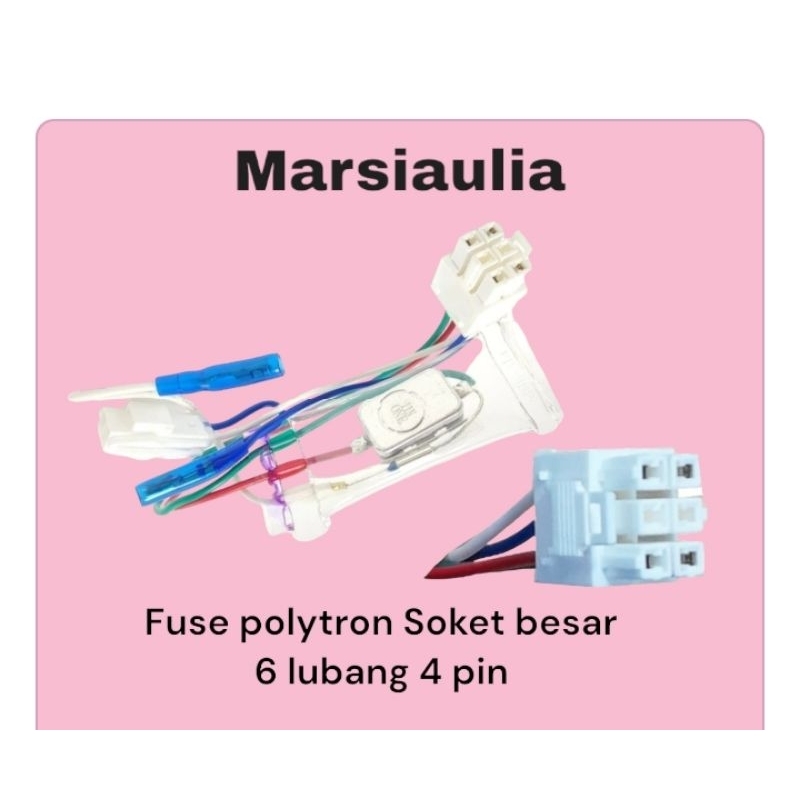 Fuse defrost kulkas Polytron Soket Besar fius bimetal politron