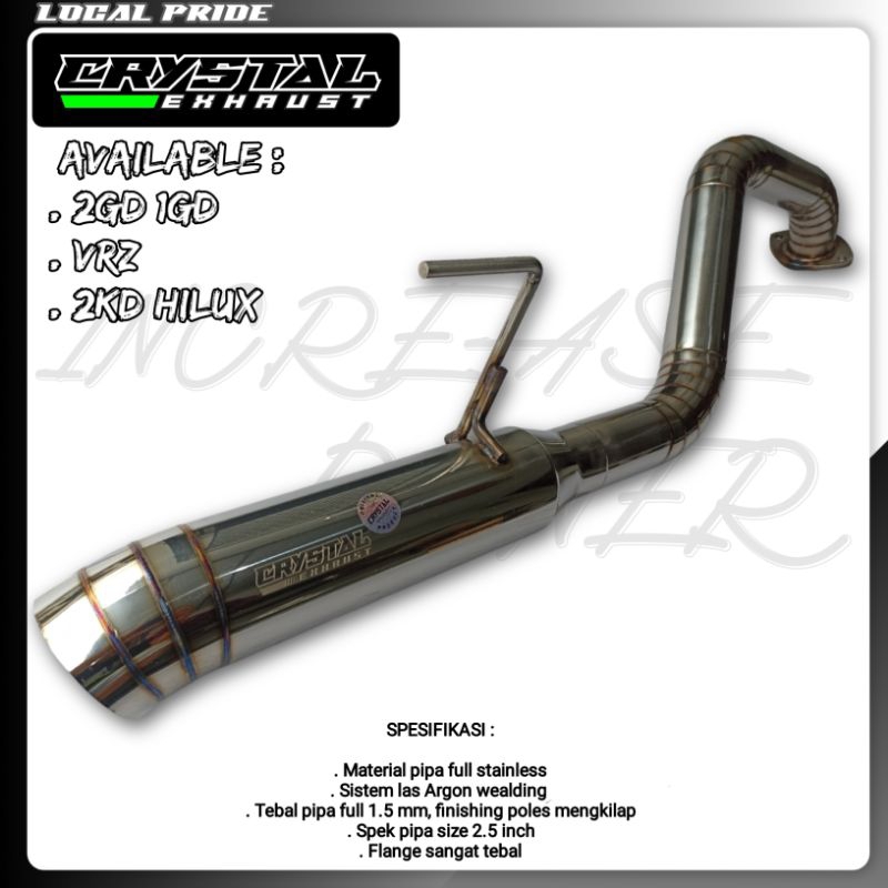 knalpot Innova reborn 2gd/ bolt on Innova reborn 2gd/ knalpot Innova 1gd/ bolt on Innova 1gd/ knalpo