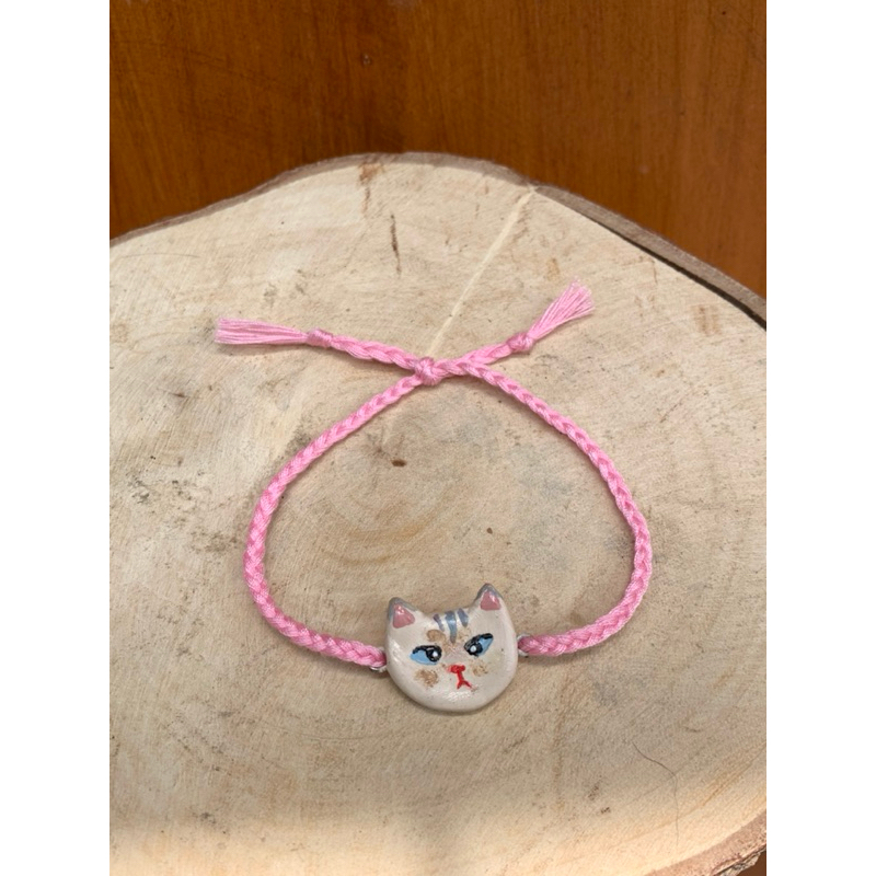 Custom Handmade Clay Cat Bracelet / keychain/ strap hp/ gelang clay/ gantungan kunci/ clay handmade
