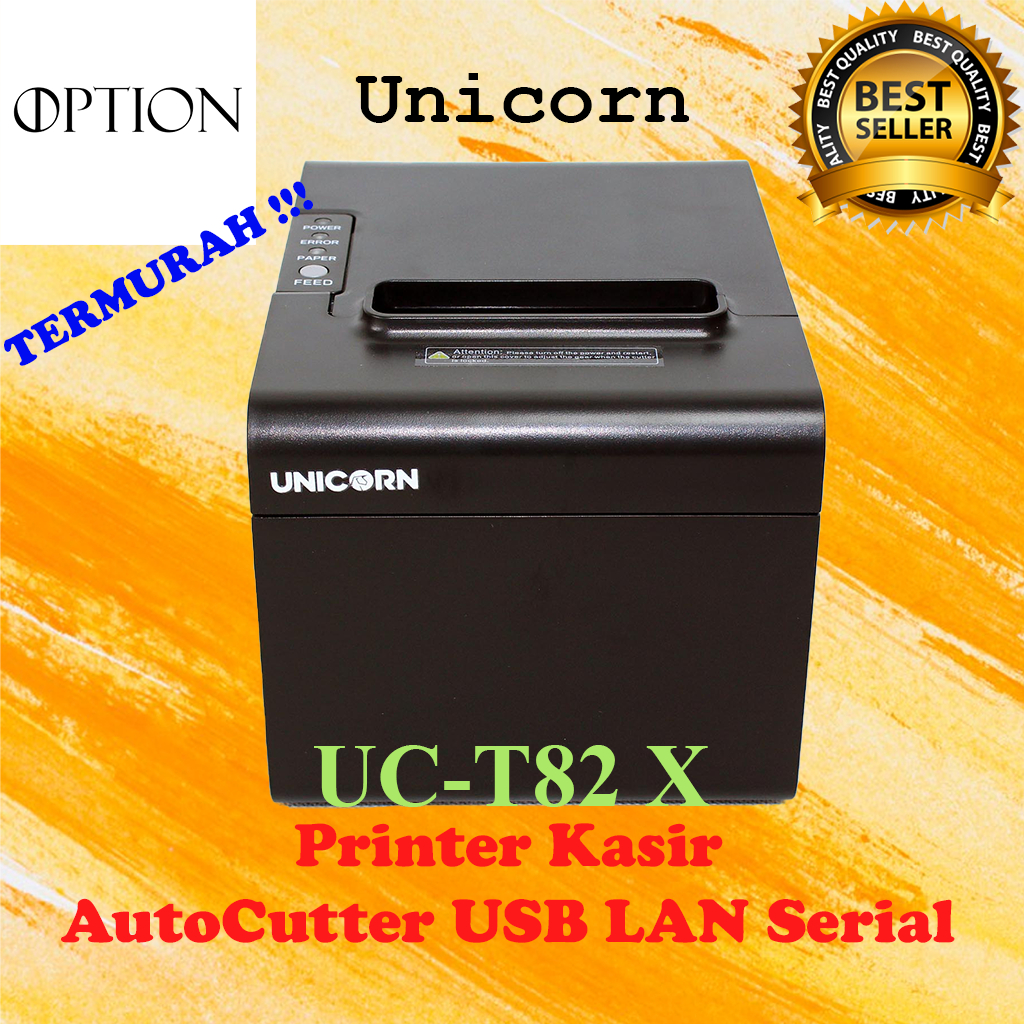 Unicorn Printer Kasir Thermal UC-T82X 80mm Autocutter USB LAN SERIAL