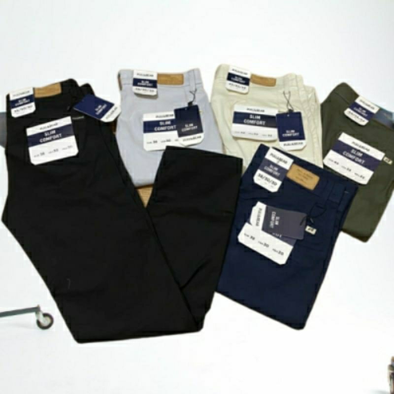 P&B celana chino panjang pria slimfit premium import original rekomendasi celana lebaran