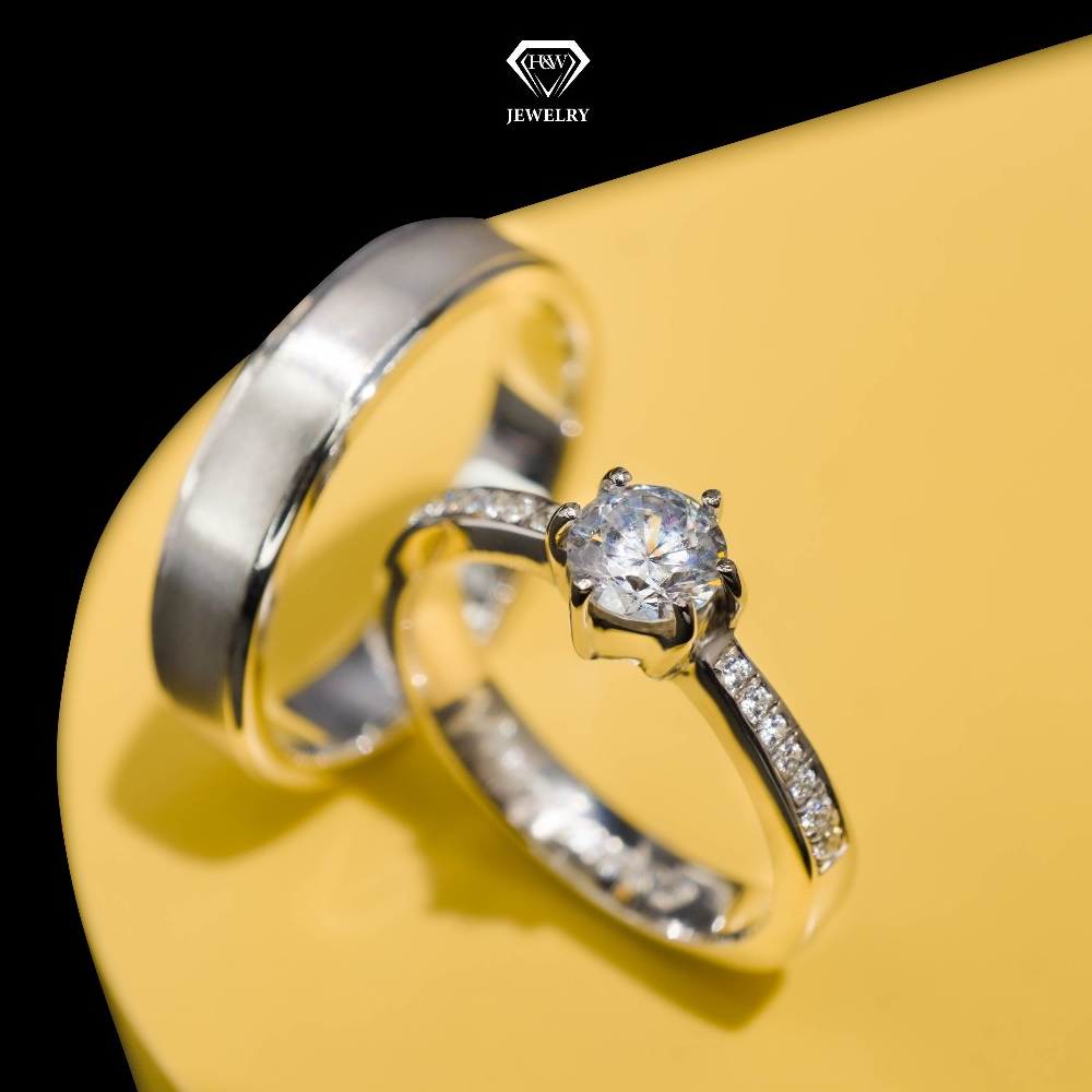 CINCIN COUPLE PALLADIUM DAN EMAS SOLO