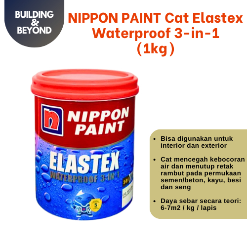 NIPPON PAINT CAT TEMBOK WATERPROOFING ELASTEX / ANTI BOCOR - 1KG