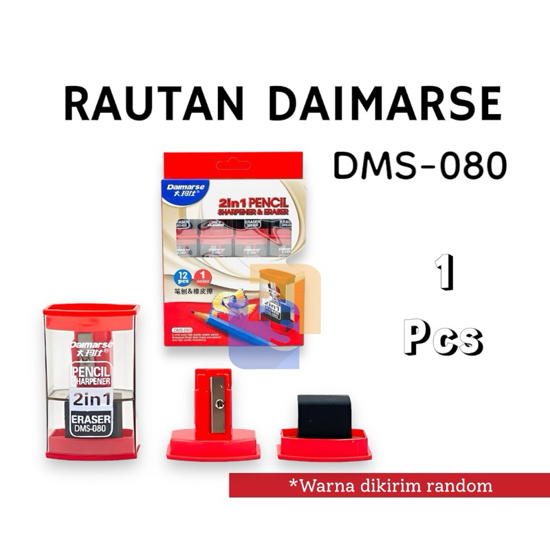 

DAIMARSE Sharpener Rautan Serutan DMS-080 - 1 pcs