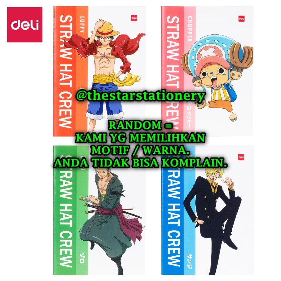 

(1 Biji) GROSIR Buku Tulis Deli EN007 B5 60 Lembar One Piece / Notebook Deli N007 B5