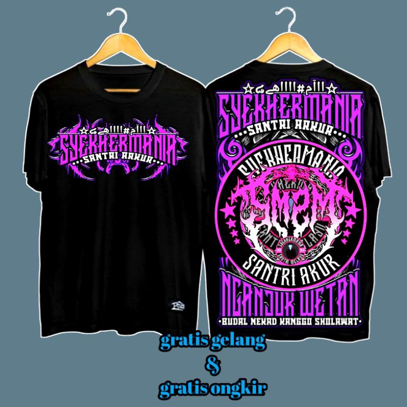 baju sholawat syekhermania NGANJUK WETAN CATTON COMBED PLASTISOL KEREN