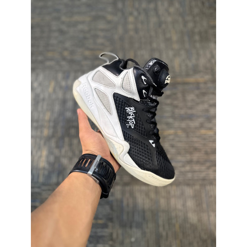 REEBOK PUMP BLACKTOP RETALIATE "BLACK CHALK" SIZE 41 MULUS