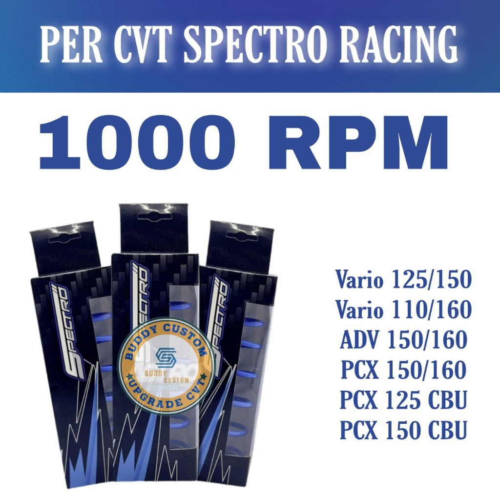 Per CVT Beat Fi/Esp Karbu Scoopy Fi/Esp Karbu Genio 1000 RPM Spectro - Per CVT Spectro 1000 RPM Beat