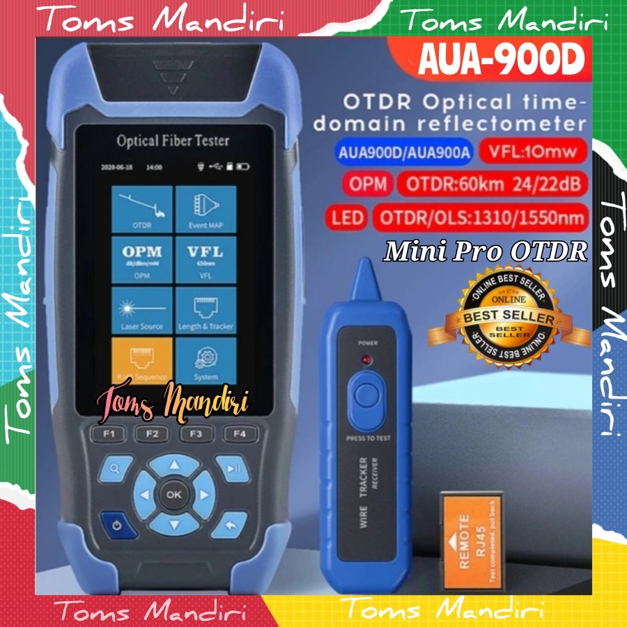 Mini Pro OTDR AUA-900D Fiber Tester Optical Time Domain Reflectometer