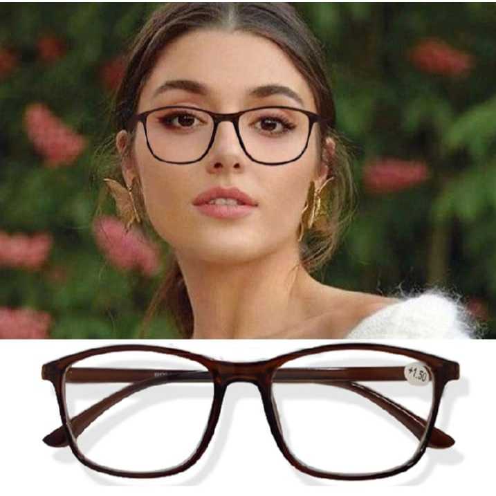Kacamata Baca Plus + Double Fungsi Baca Dan Jalan Fashion Wanita Pria Kacamata Plus 2 Fungsi Kaca ma