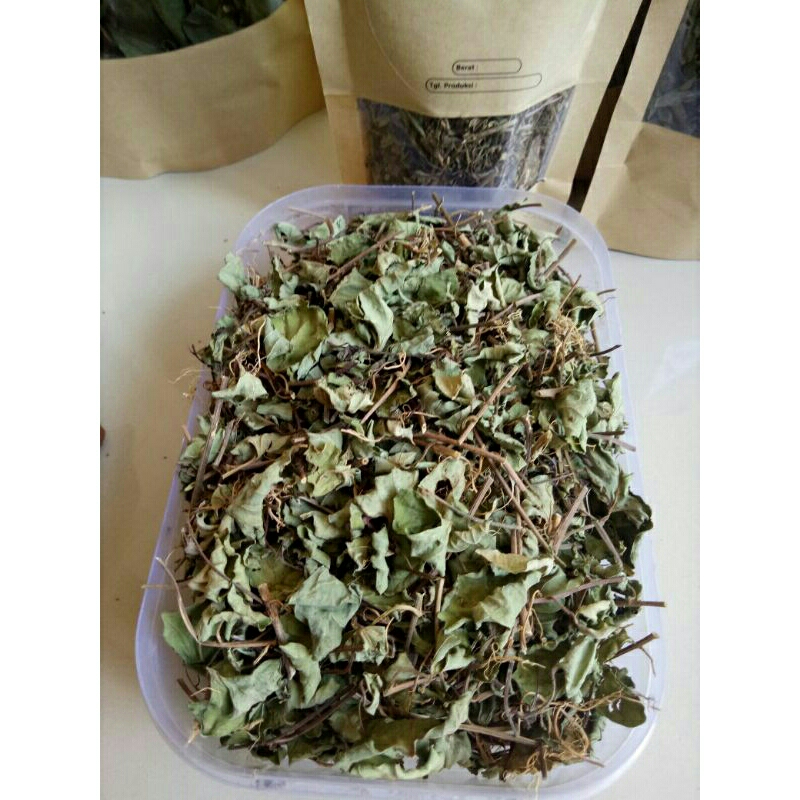 

Teh daun pegagan herbal,pegagan kering 100gr Centella asiatica
